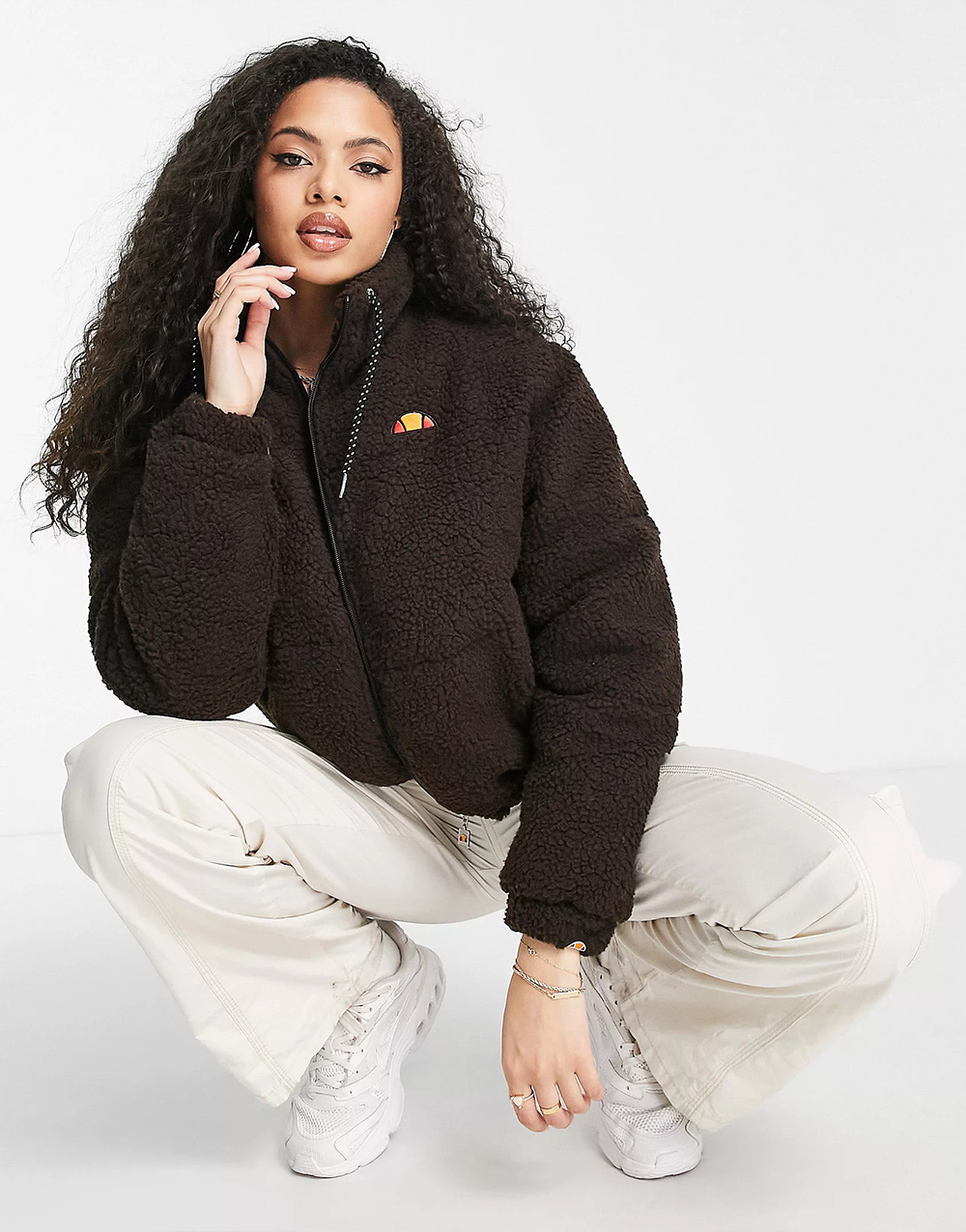 Jacket With Logo In Brown