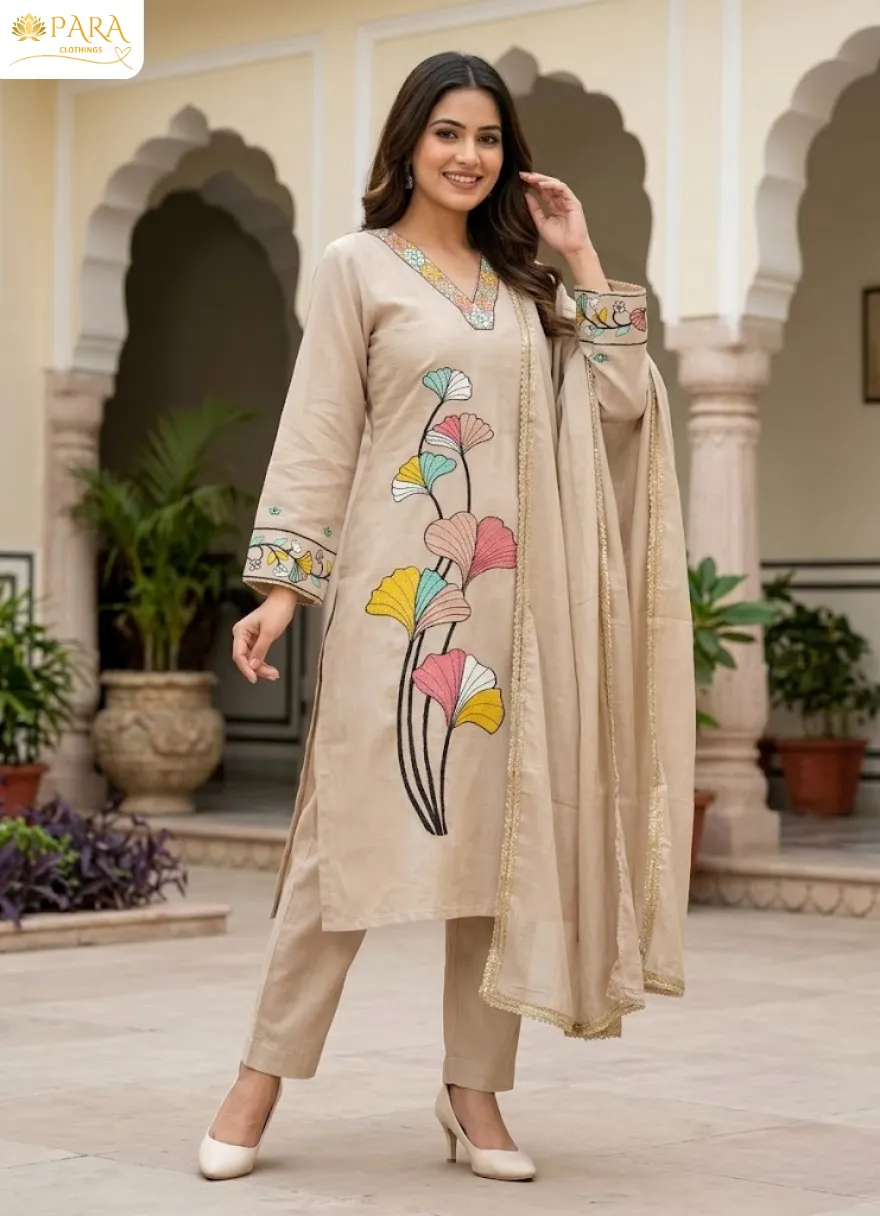 Beige-Floral-Embroidered-Suit-Set