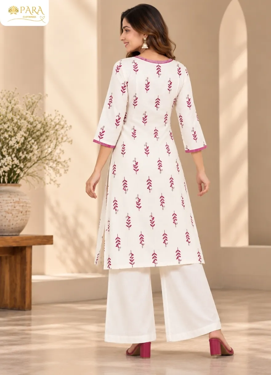 Off-White-Leaf-Printed-Kurta-with-Palazzo-Set - Image 3