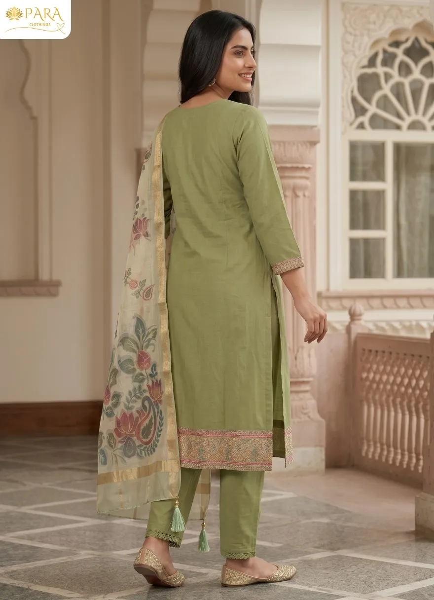 Para-Clothings-Olive-Floral-Suit - Image 3