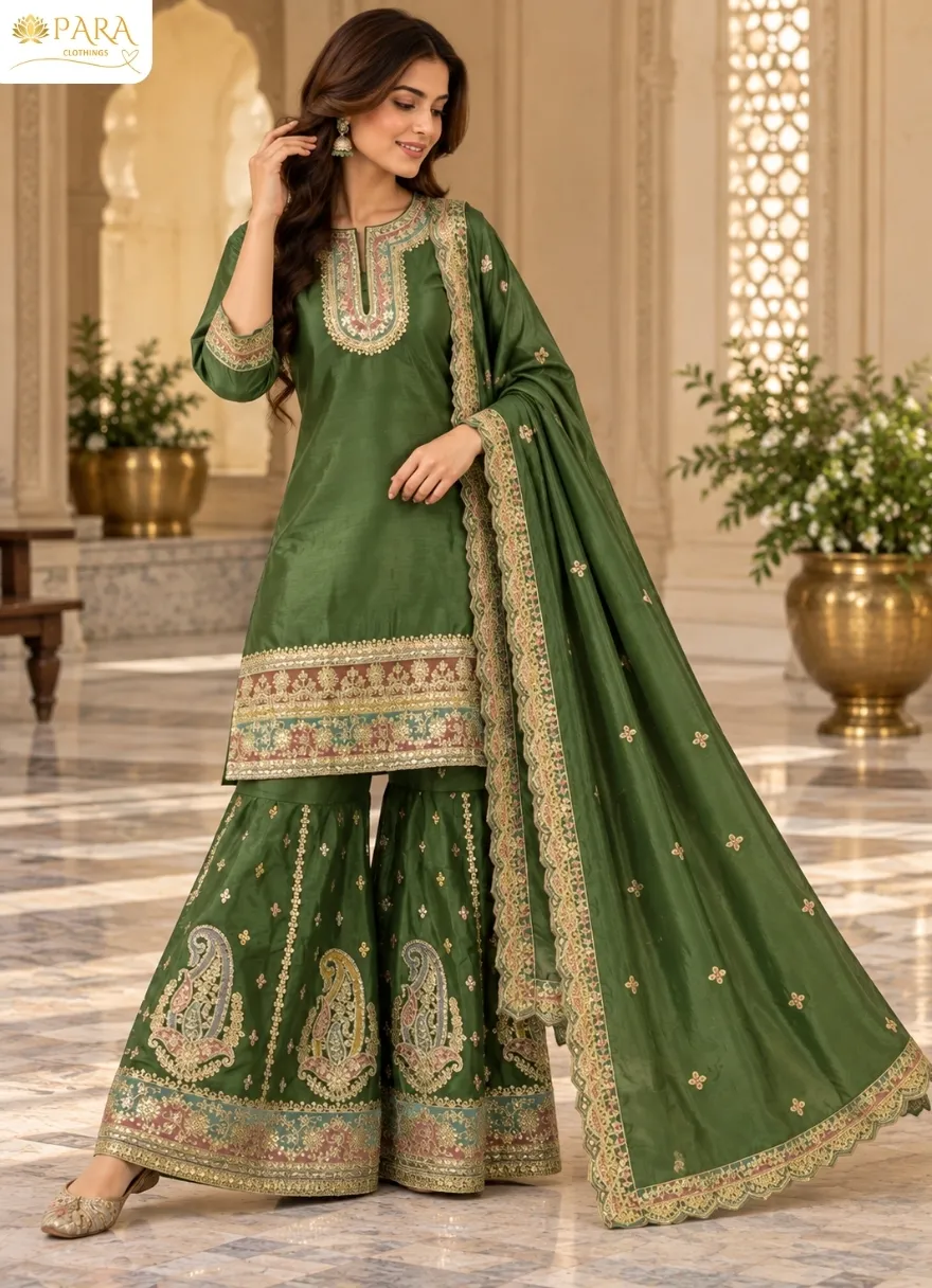 Zehra-Green-Embroidered-Kurta-Palazzo-Dupatta-Suit-Set.